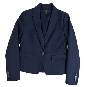 Ann Taylor women's Classic Blue Business Blazer Size 0 Size 2